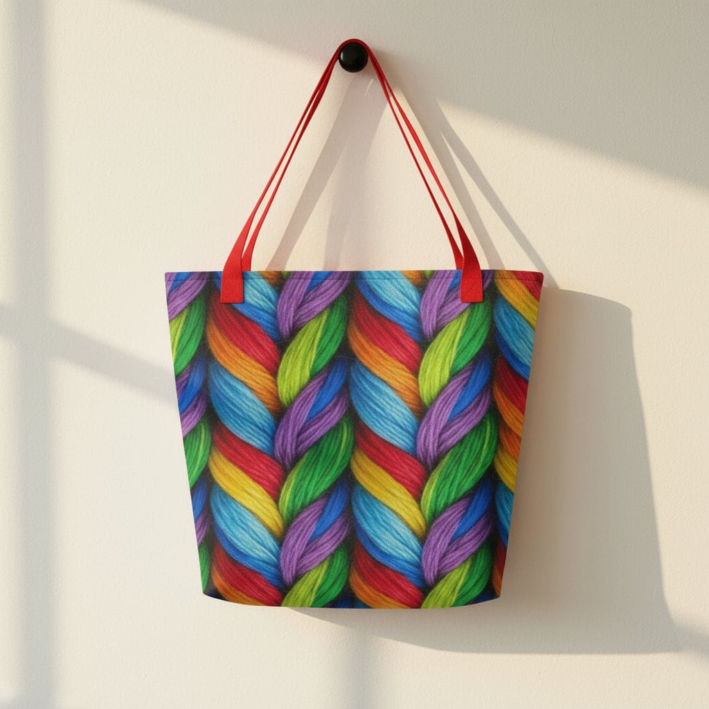 Rainbow Twist Full Print Tote