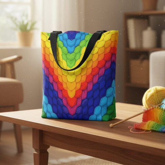 Roving Rainbow Full Print Tote