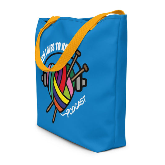 Ruth Loves To Knit Large Tote Bag