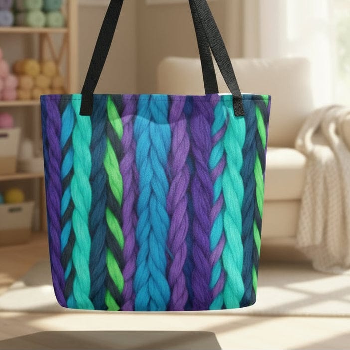 Spinning Jewels Full Print Tote