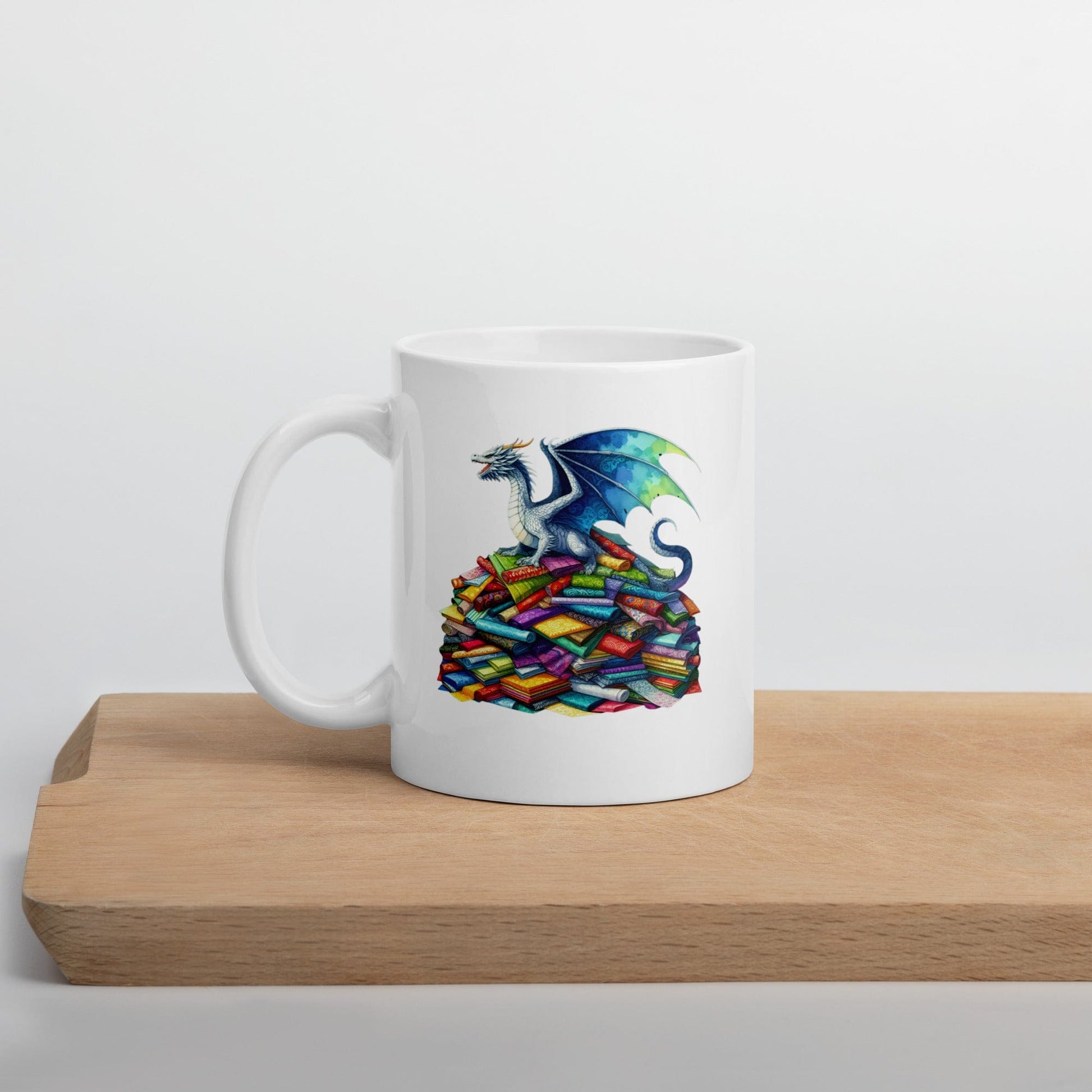 Fabric Dragon Hoarder Mug 11 oz