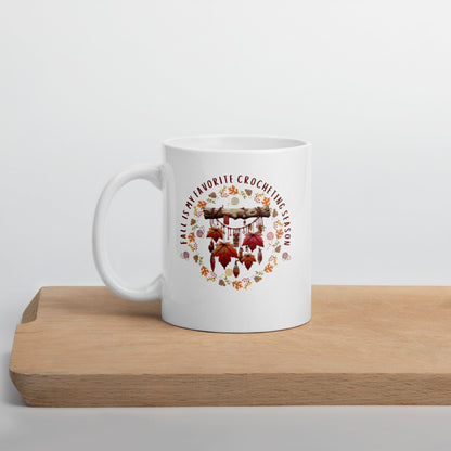 Fall is my Crocheting Season Mug 11 oz