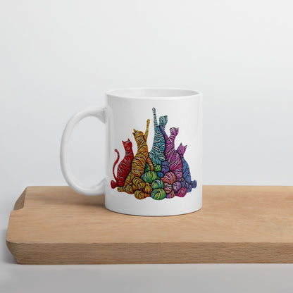 Fiber Felines Mug 11 oz