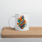 Floral Skein Mug 11 oz