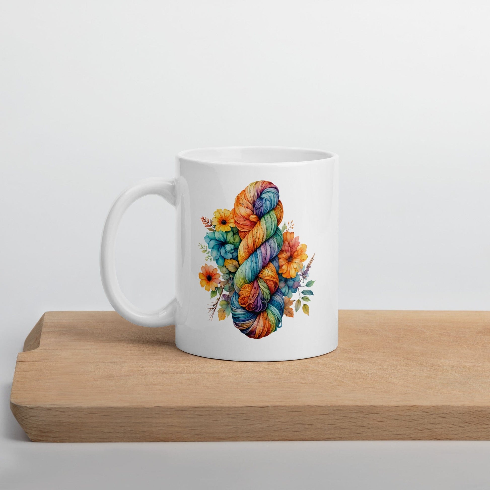 Floral Skein Mug 11 oz