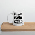 K in Knitting Mug 11 oz