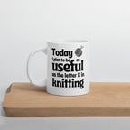 K in Knitting Mug 11 oz