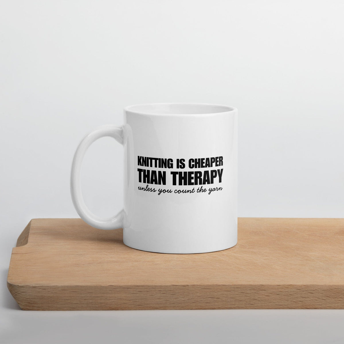 Knitting is Cheaper Mug 11 oz