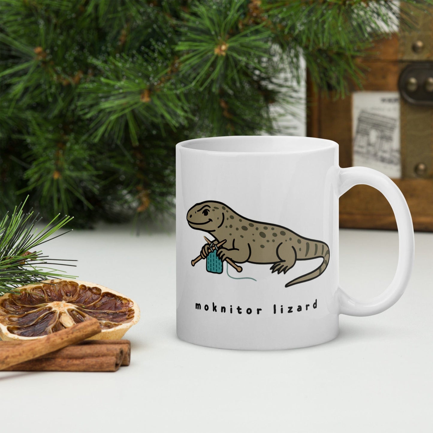 Moknitor Lizard Mug 11 oz