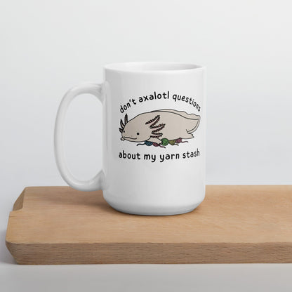 Axalotl Questions Mug 15 oz
