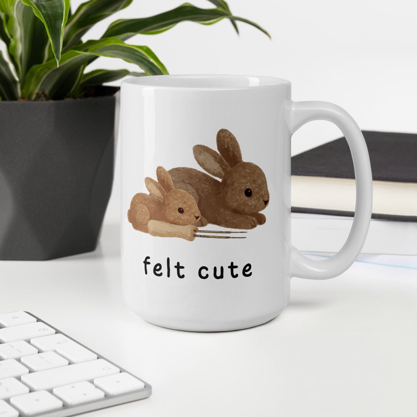 Felt Cute Mug 15 oz