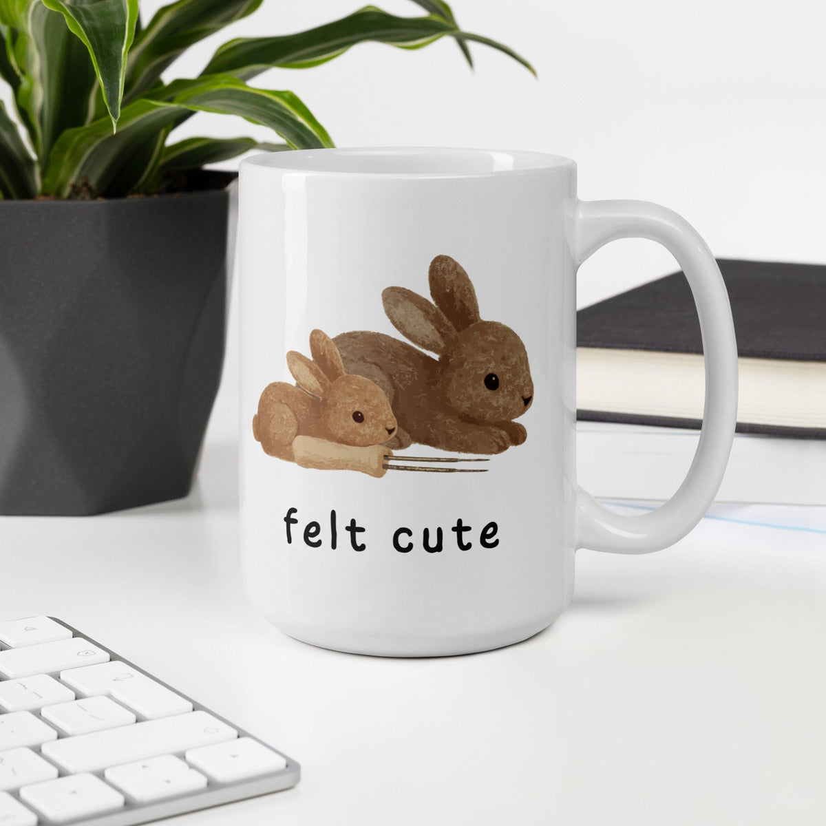 Felt Cute Mug 15 oz