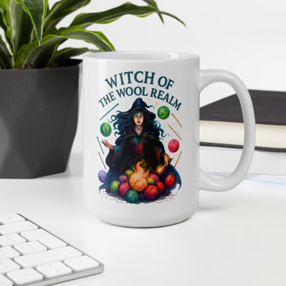 Fire Witch of the Wool Realm Mug 15 oz