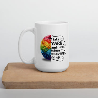 Yarn to Beauty Mug 15 oz