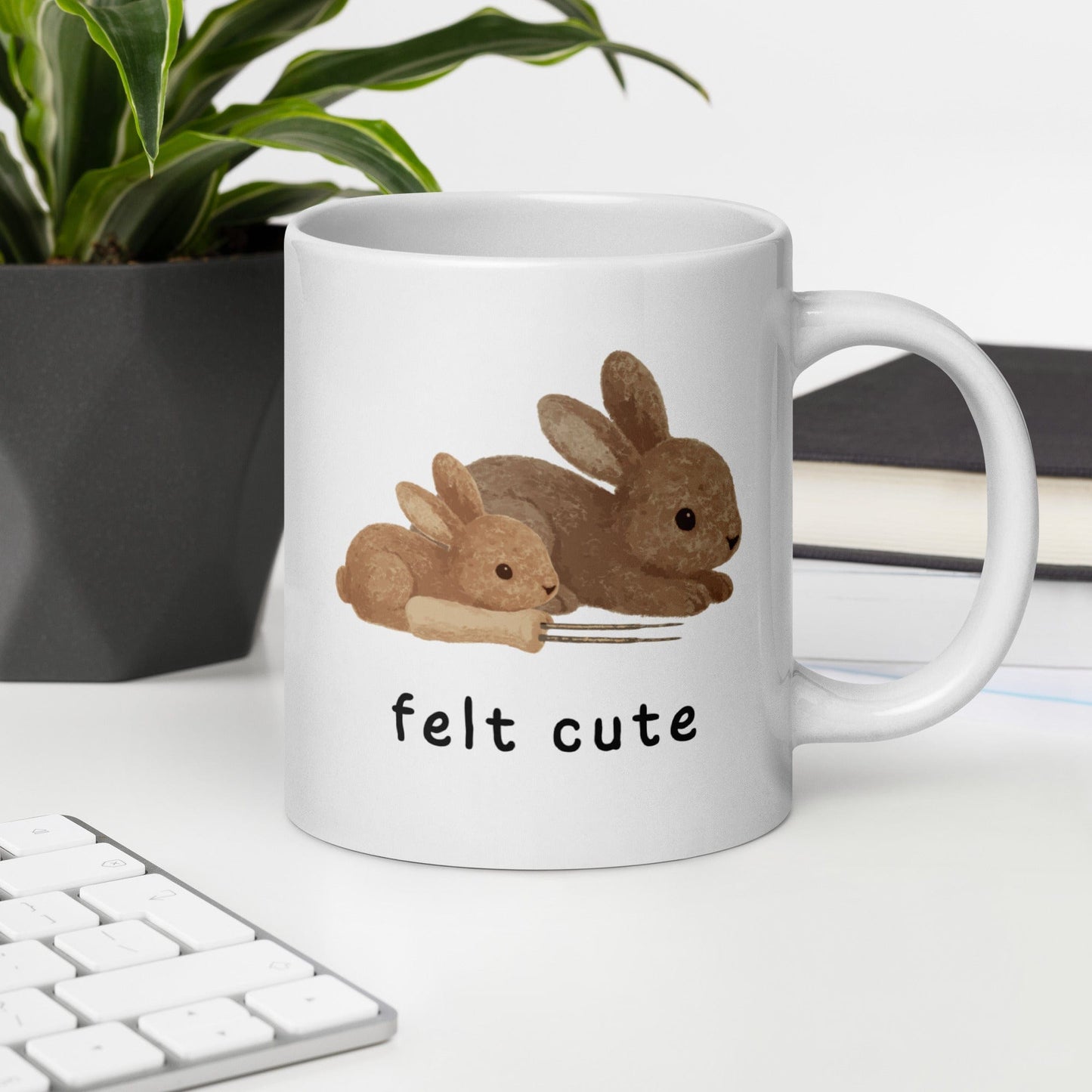 Felt Cute Mug 20 oz