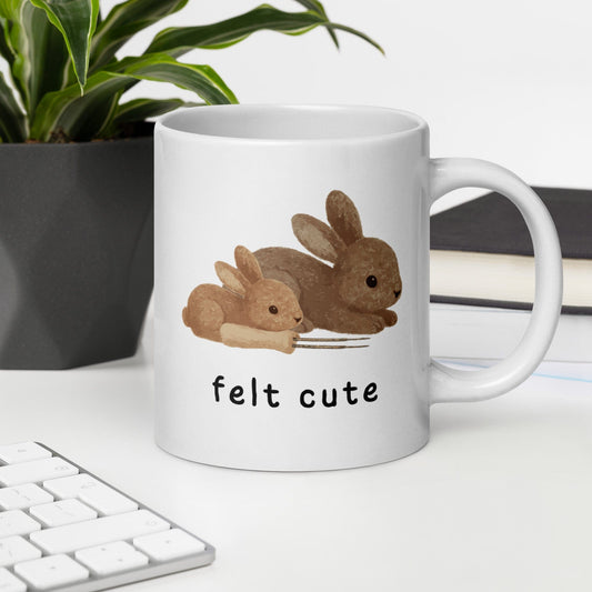 Felt Cute Mug 20 oz