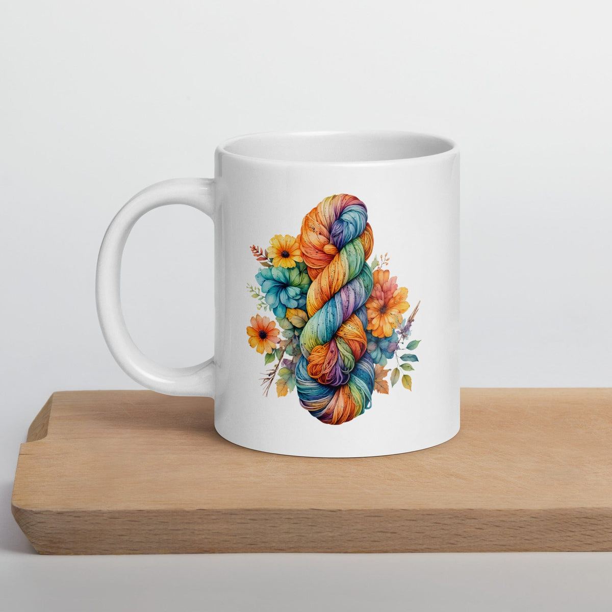 Floral Skein Mug 20 oz