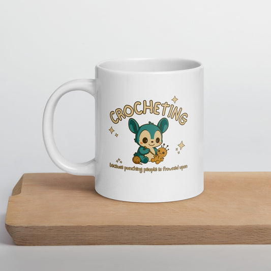 Punching People Is Frowned Upon Mug 20 oz