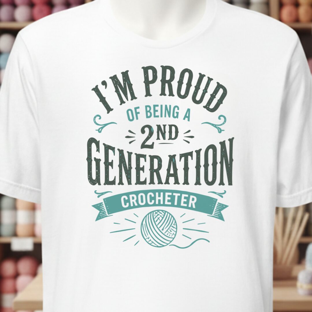 2nd Gen Crocheter T-Shirt White t-shirt
