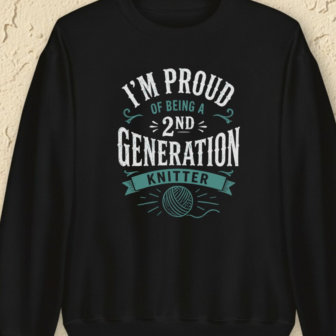 2nd Gen Knitter Black Sweatshirt.jpg