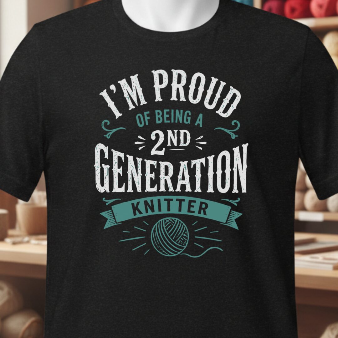 2nd Gen Knitter T-Shirt Black t-shirt