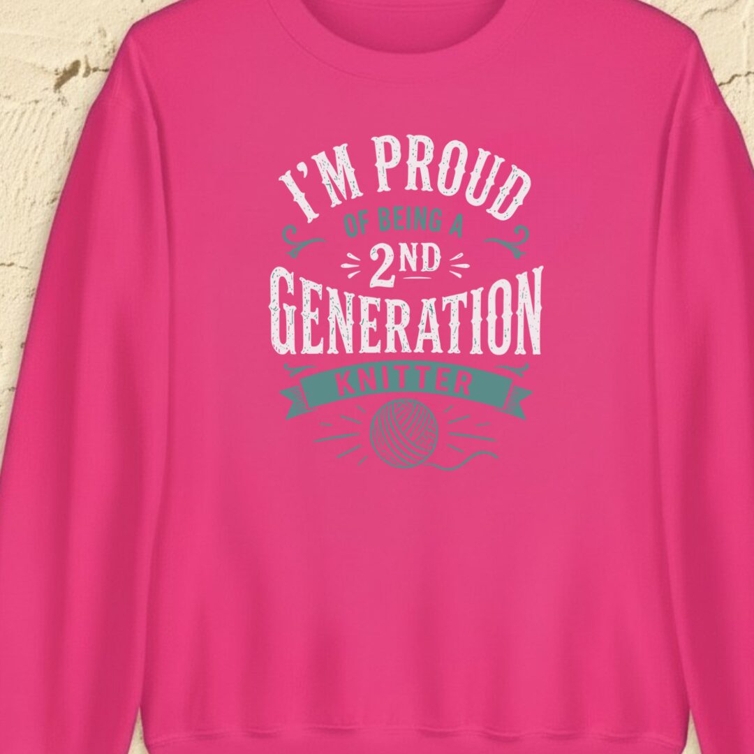 2nd Gen Knitter Bright Pink Sweatshirt.jpg