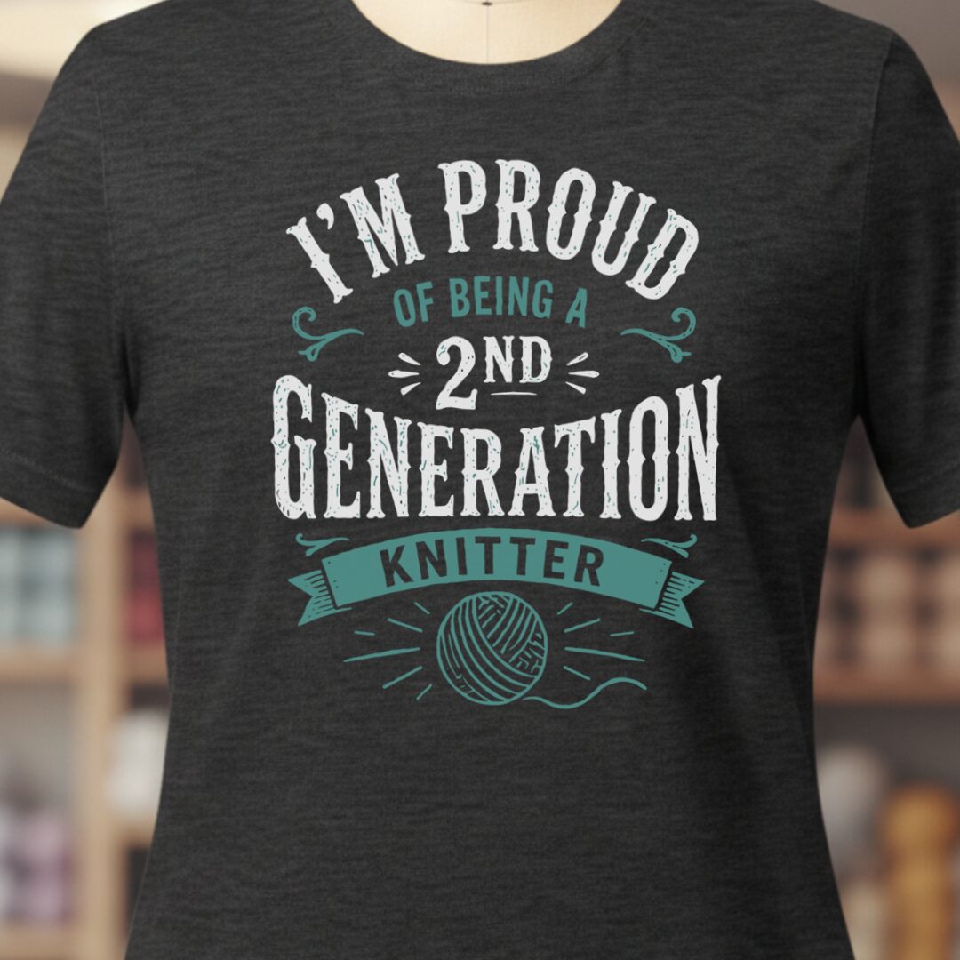 2nd Gen Knitter T-Shirt Dark Grey t-shirt