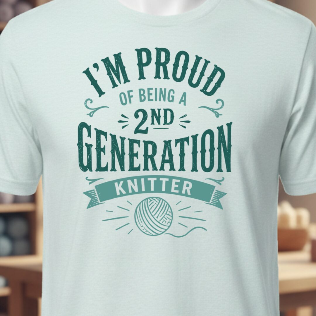 2nd Gen Knitter T-Shirt Ice Blue t-shirt