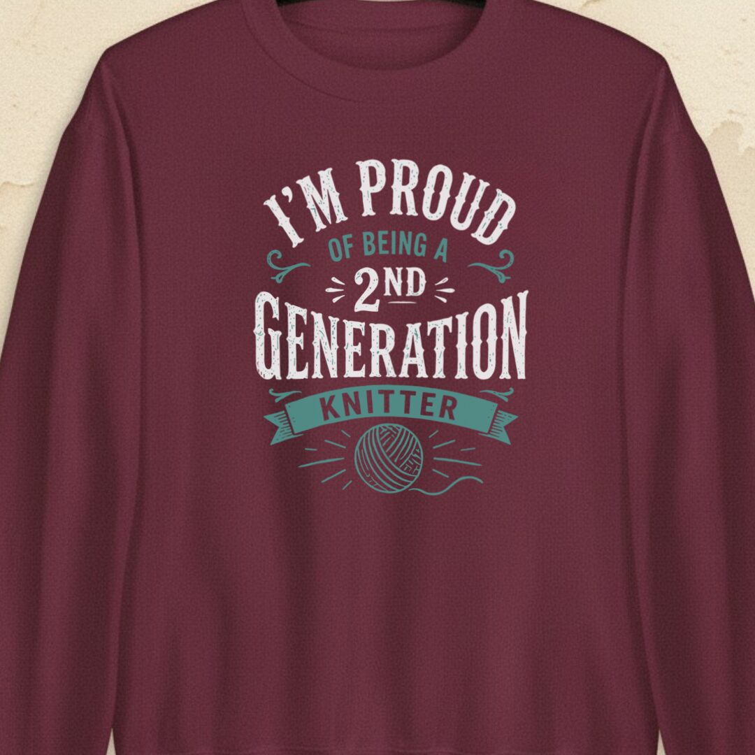 2nd Gen Knitter Maroon Sweatshirt.jpg