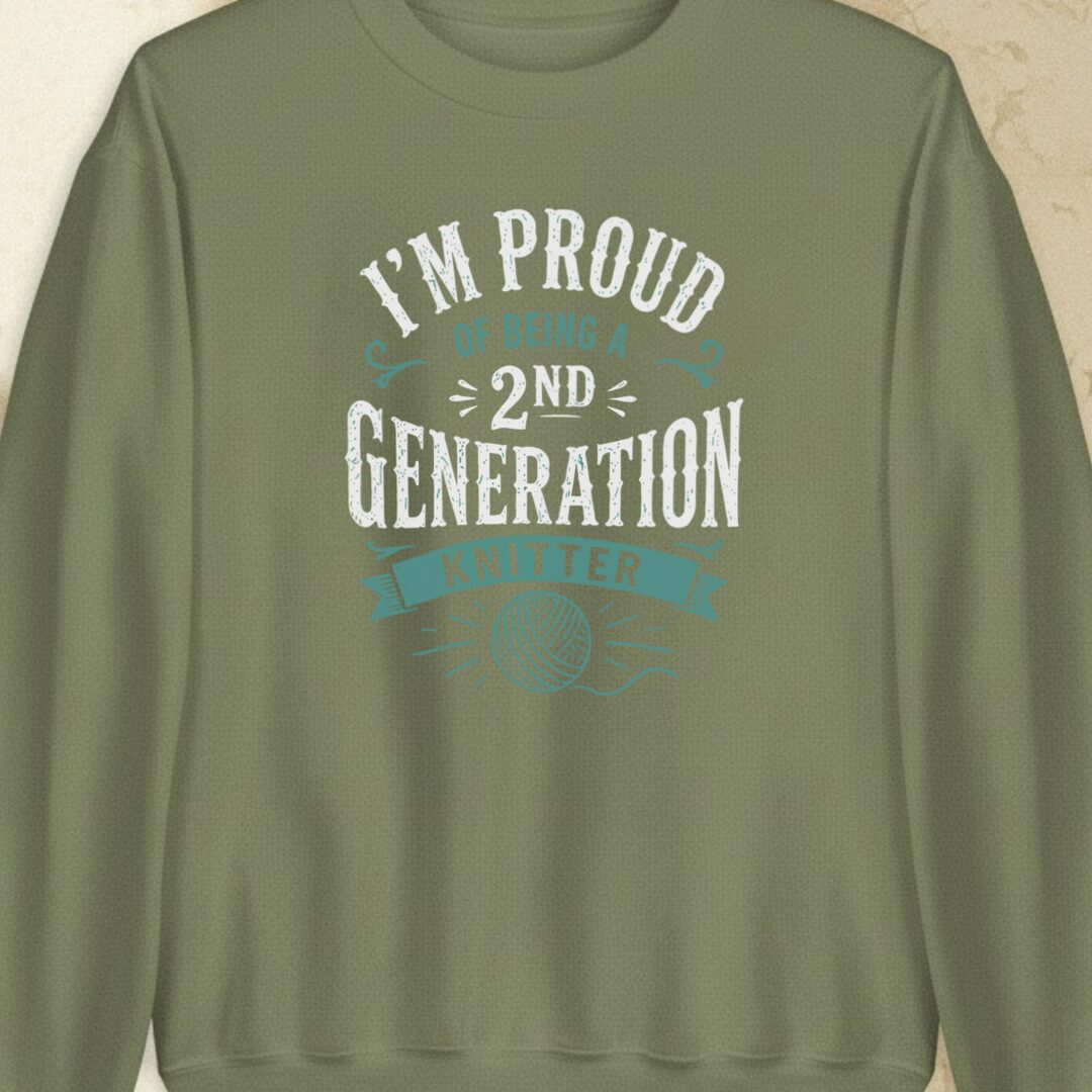 2nd Gen Knitter Military Green Sweatshirt.jpg