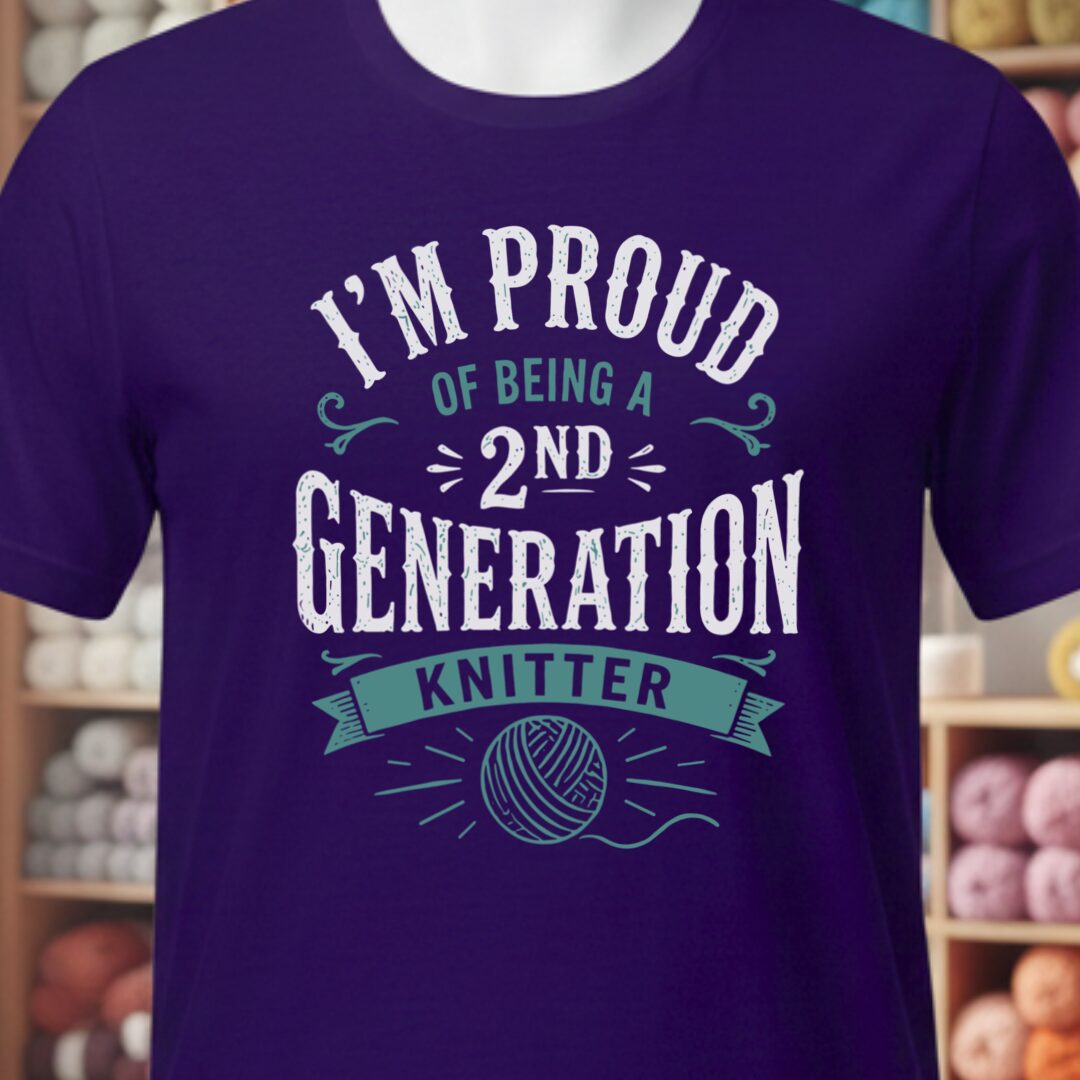 2nd Gen Knitter Purple T-Shirt.jpg