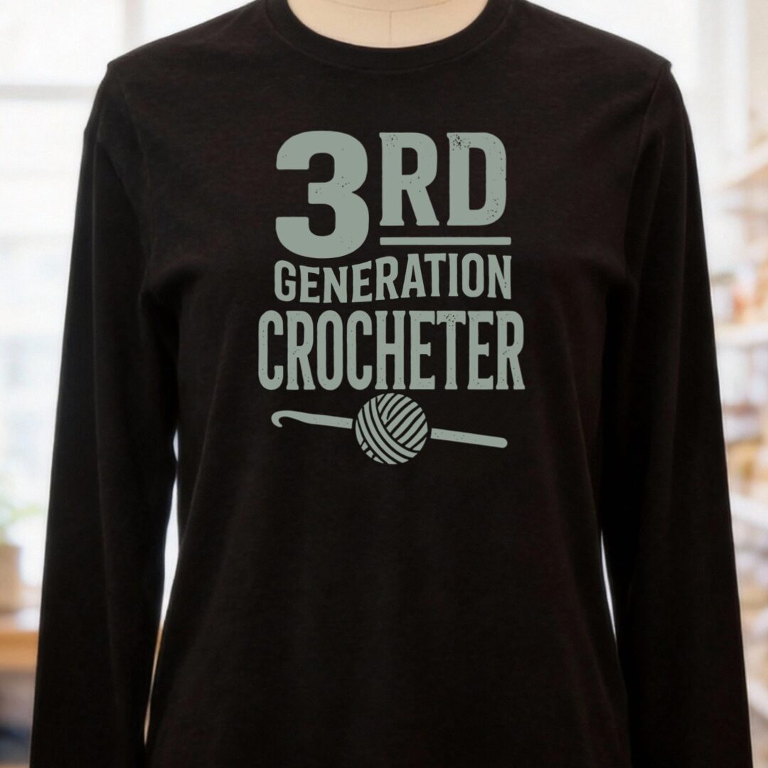 3rd Gen Crocheter Black Long Sleeve Tee.jpg