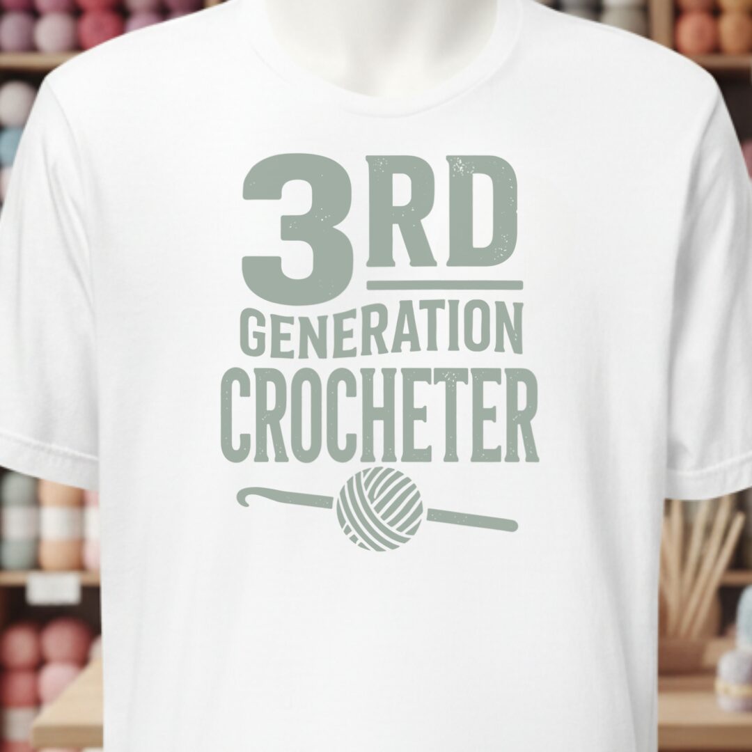 3rd Gen Crocheter White T-Shirt.jpg