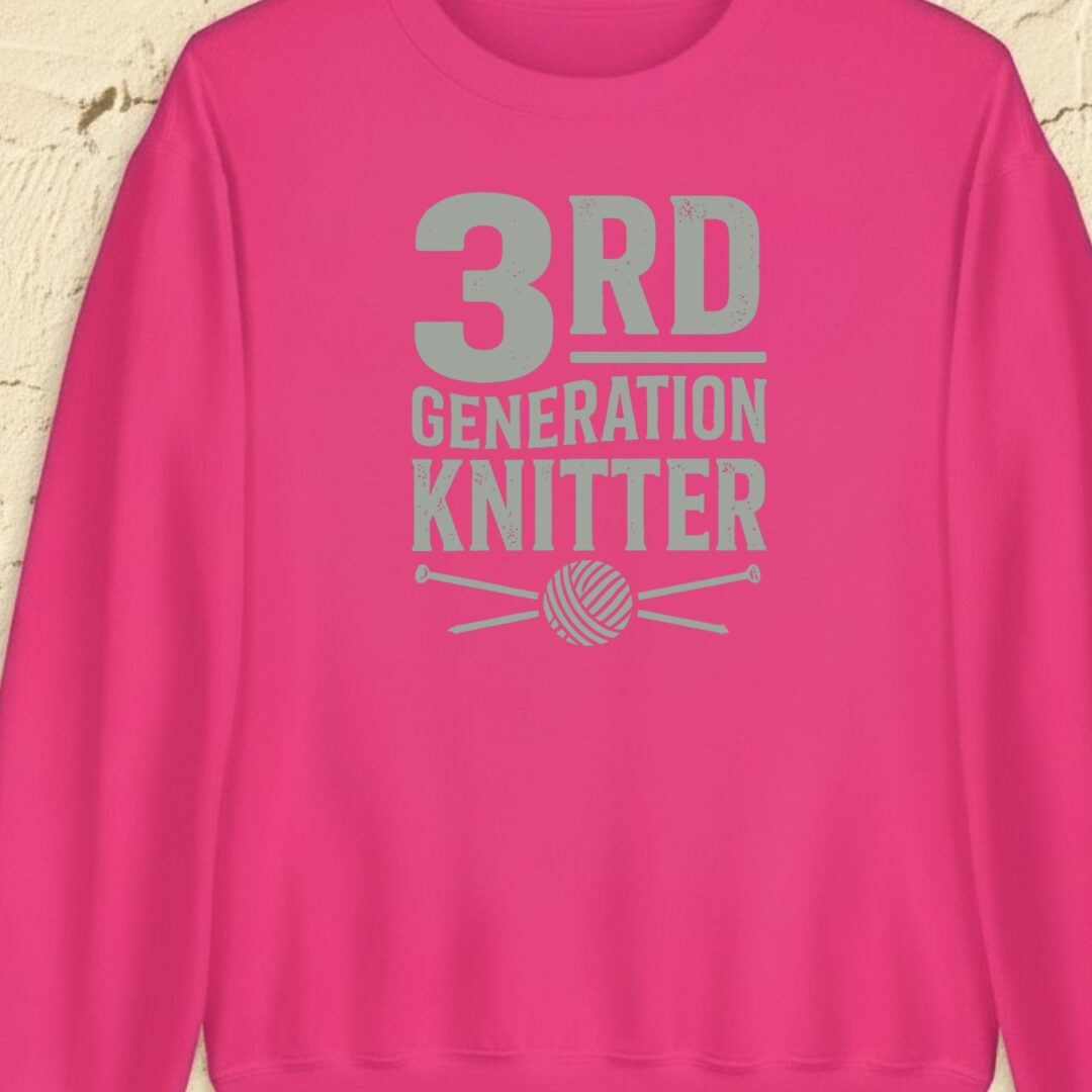 3rd Gen Knitter Bright Pink Sweatshirt.jpg
