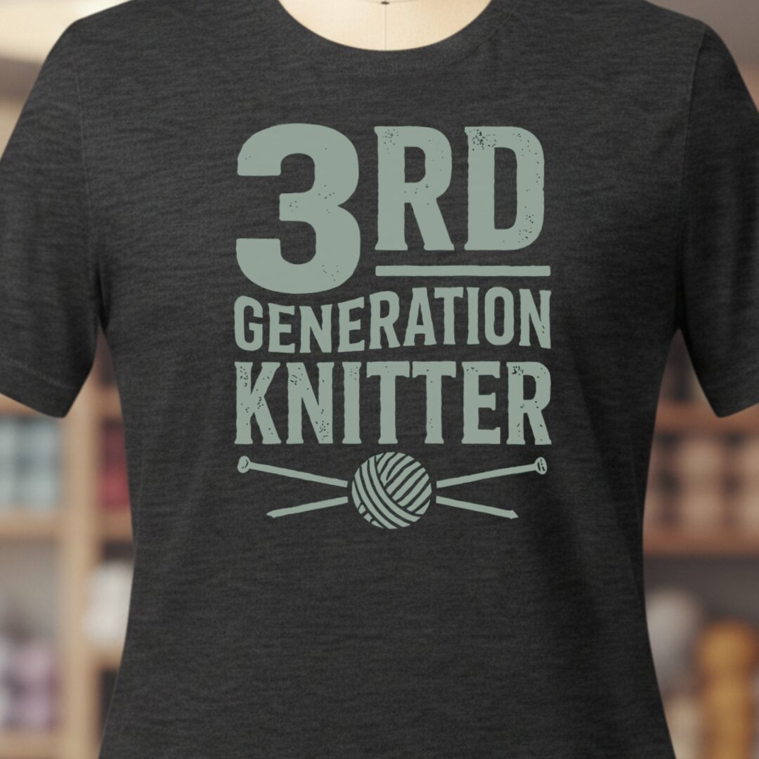 3rd Gen Knitter T-Shirt Dark Grey t-shirt