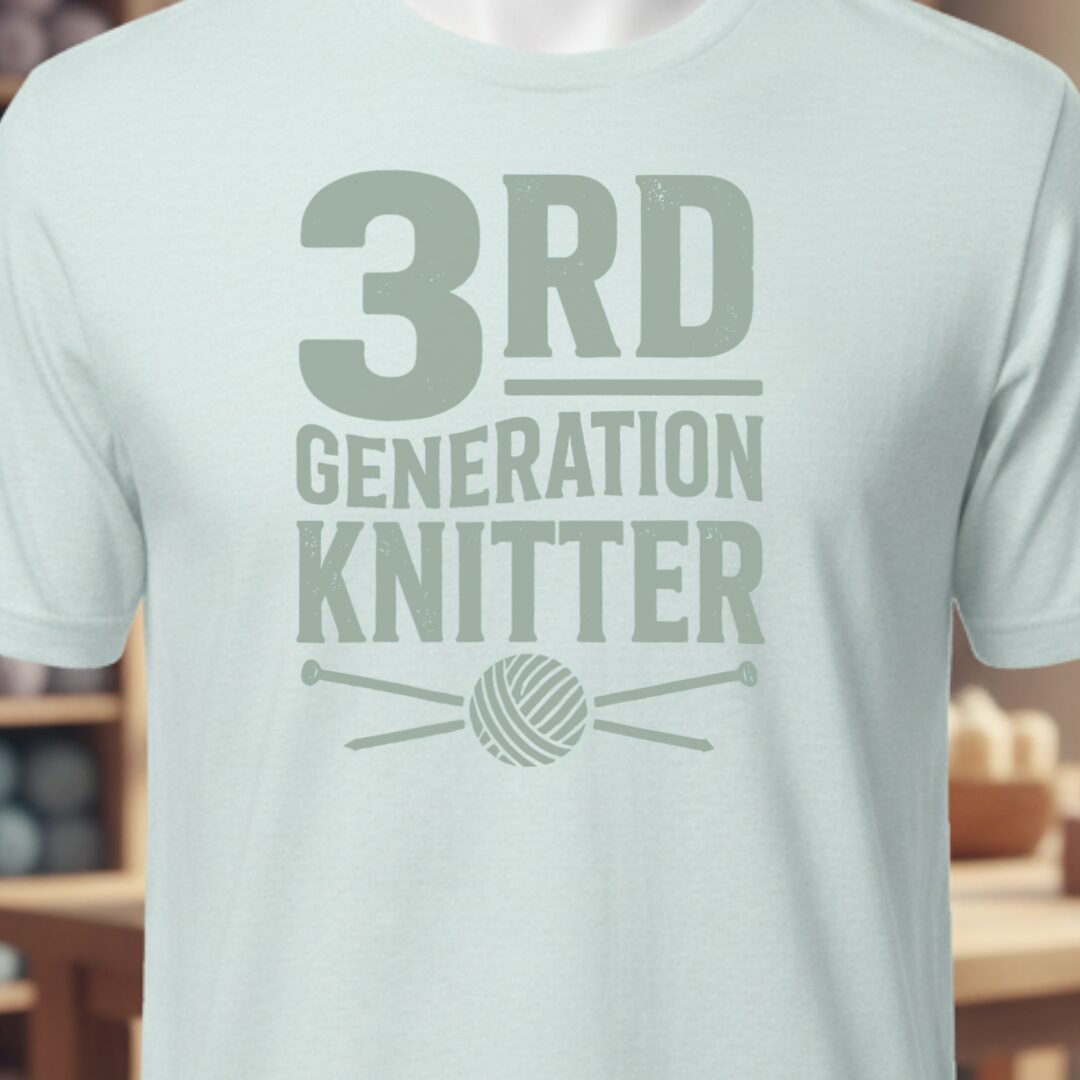 3rd Gen Knitter T-Shirt Ice Blue t-shirt