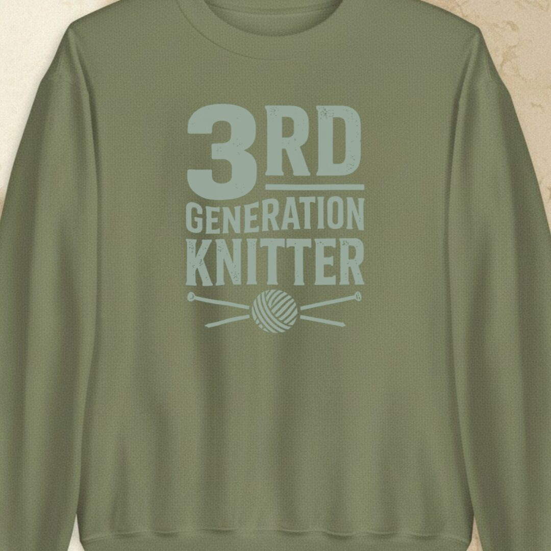 3rd Gen Knitter Military Green Sweatshirt.jpg