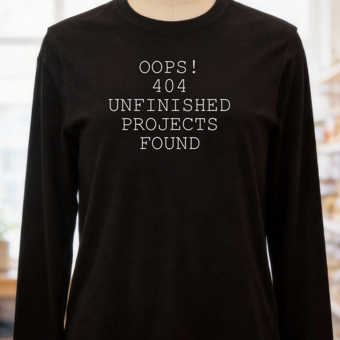 404 Error Long Sleeve Tee Black t-shirt