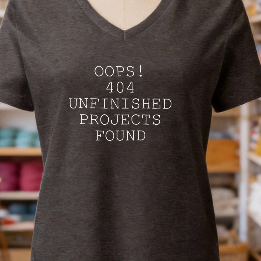 404 Error V-Neck T-Shirt Dark Grey t-shirt