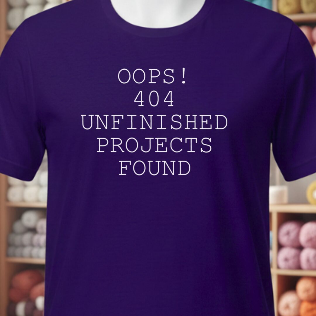 404 Error T-Shirt Purple t-shirt