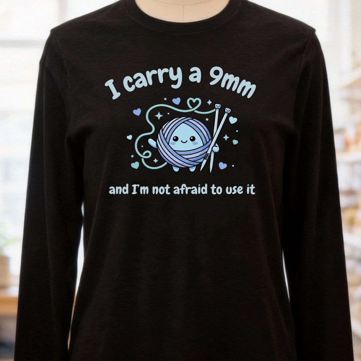9mm Knitter Black Long Sleeve Tee.jpg