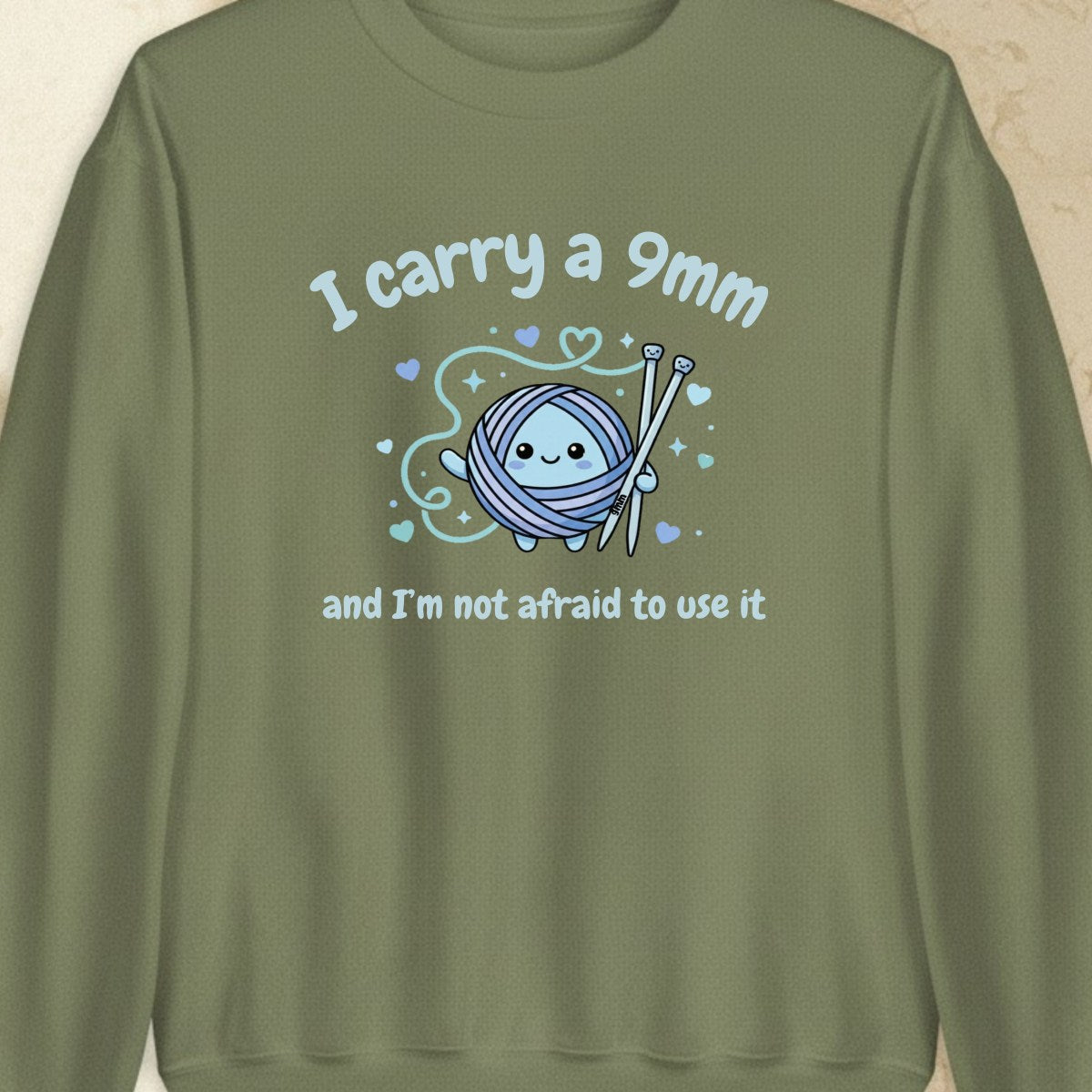 9mm Knitter Military Green Sweatshirt.jpg