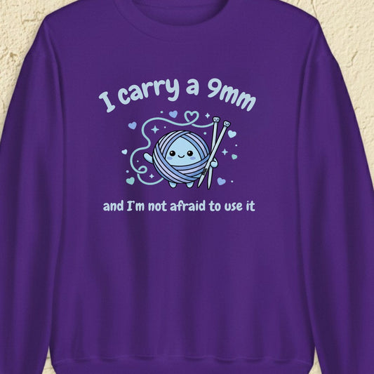 9mm Knitter Purple Sweatshirt.jpg