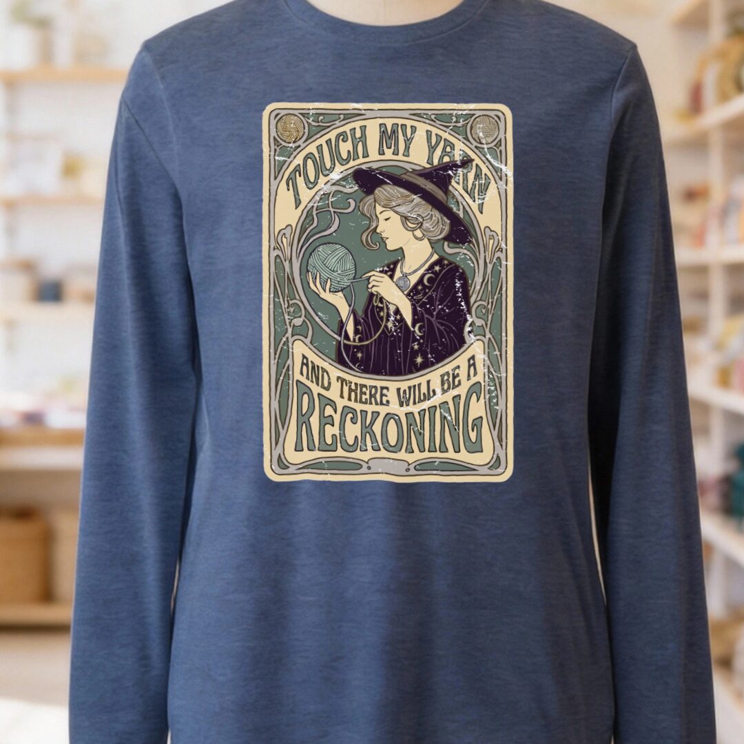 A Reckoning Long Sleeve Tee Navy t-shirt