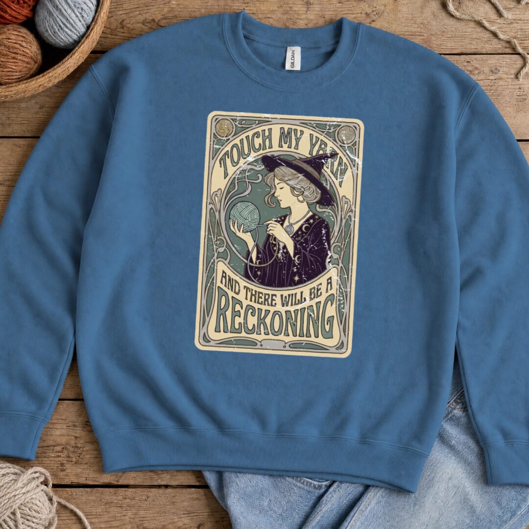 A Reckoning Sweatshirt Indigo Blue t-shirt