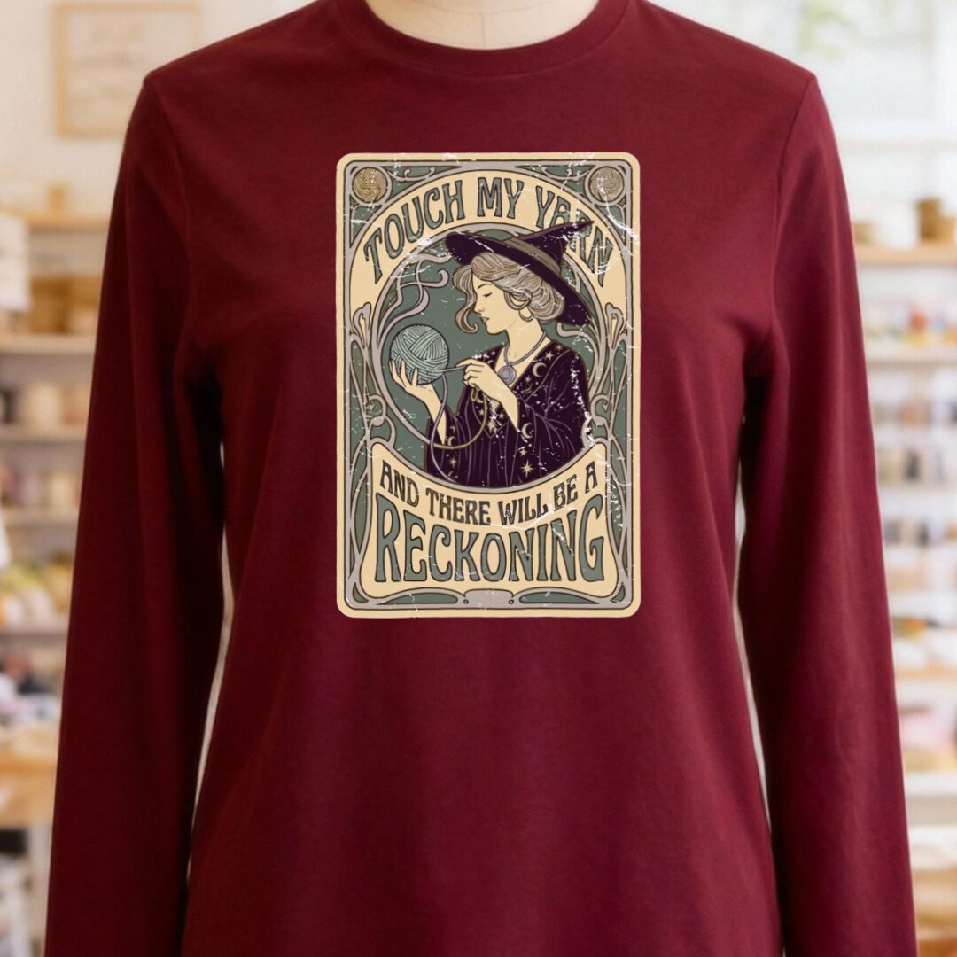 A Reckoning Maroon Long Sleeve Tee.jpg