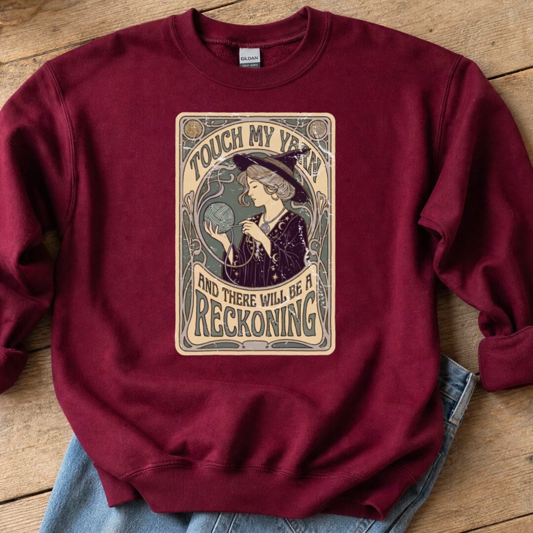 A Reckoning Sweatshirt Maroon t-shirt