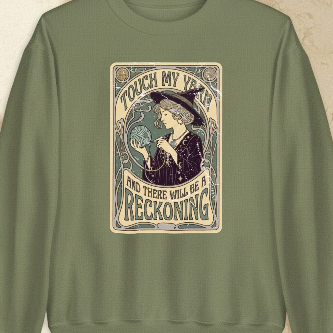 A Reckoning Military Green Sweatshirt.jpg