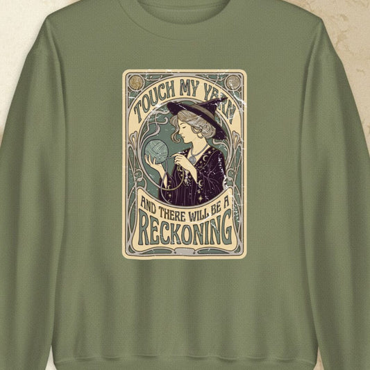 A Reckoning Military Green Sweatshirt.jpg