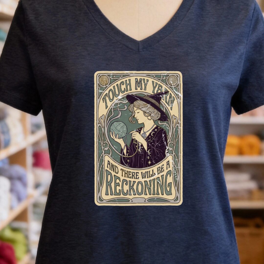 A Reckoning V-Neck T-Shirt Navy t-shirt